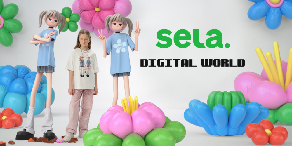 Мир SELA в Roblox + AR для коллекции детских футболок