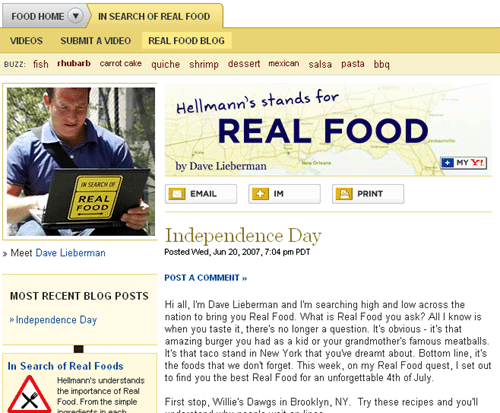   Yahoo food  Hellmann's,    -  