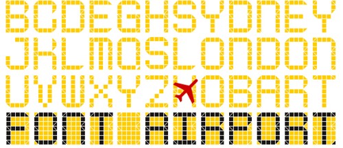 Шрифт Аэропорт от The Letter D