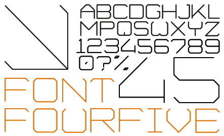 Шрифт Аэропорт от The Letter D