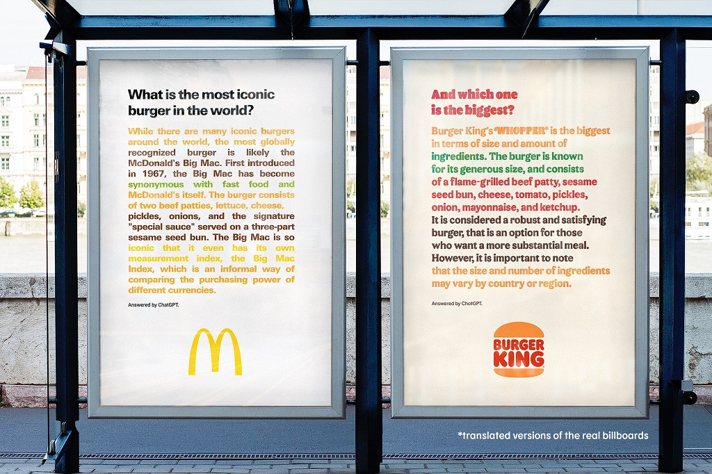 В Burger King не потерпели самодовольную рекламу McDonald’s.