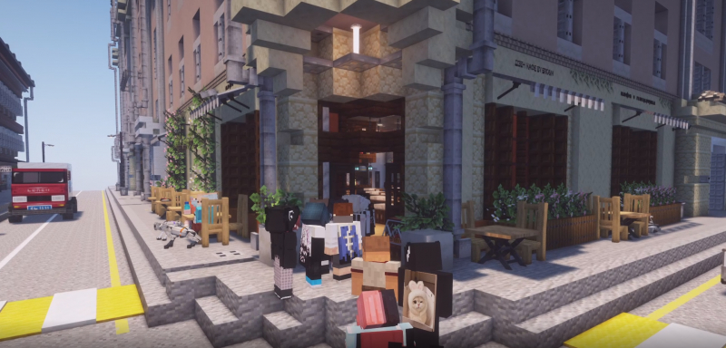 Вкус в кубе: «Дзен» открыл кафе в Minecraft