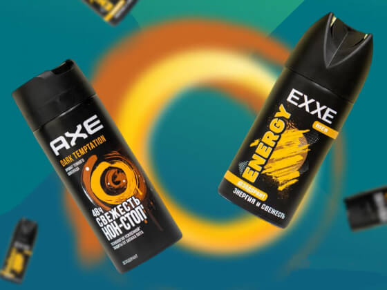 И все же пахнет плагиатом: ФАС запретила бренду EXXE копировать дизайн дезодорантов AXE
